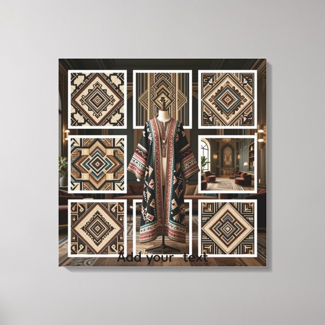  Xhubleta Pattern Portfolio High End Design Poster Canvas Print (Front)