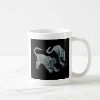 Xian China 2002 Ghost Tigers Black Square Tran Coffee Mug
