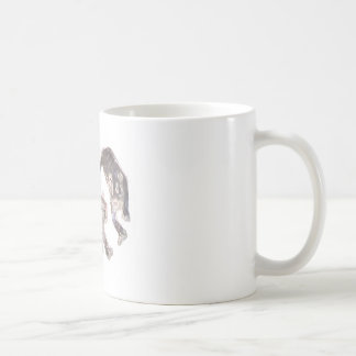 Xian China 2002  Ghost Tigers White Circle Transp Coffee Mug
