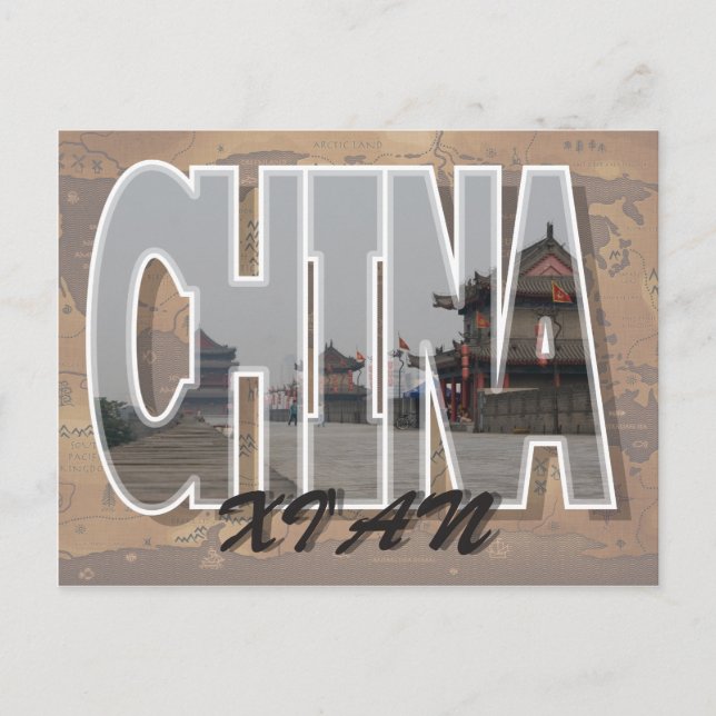 Xi'an, China Postcard (Front)