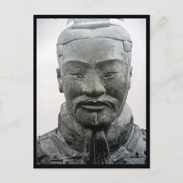 xi'an warrior border postcard (Front)