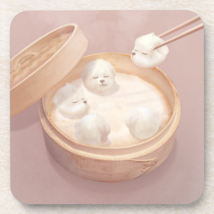 Xiao Long Bao Cute Illustration Coaster