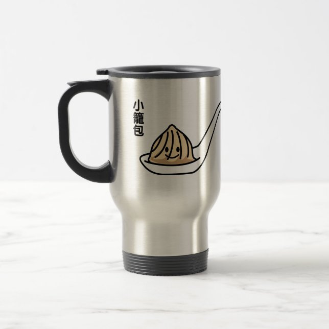 Xiaolongbao Chinese Soup Dumpling Dim Sum Bun Travel Mug (Left)