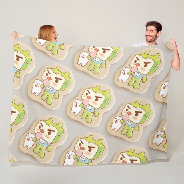 XiaoTieJun Icing Cookies Fleece Blanket (In Situ)