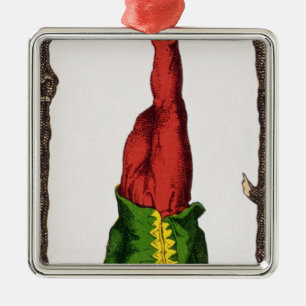 XII The Hanged Man, tarot card Metal Tree Decoration