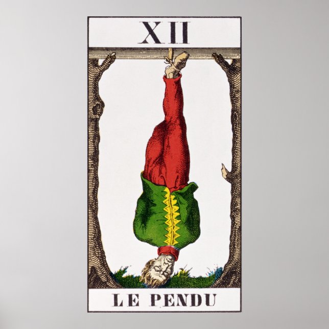XII The Hanged Man, tarot card Poster (Front)