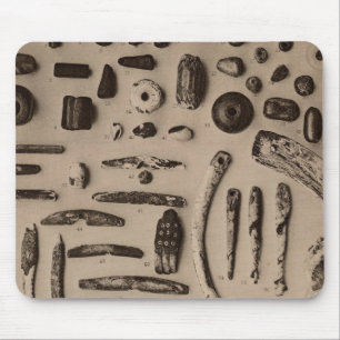 XIII Stone, glass ornaments, So California Mouse Mat