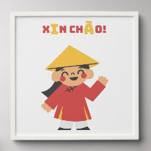 XIN CHÀO! Vietnam Poster - Wall Decor
