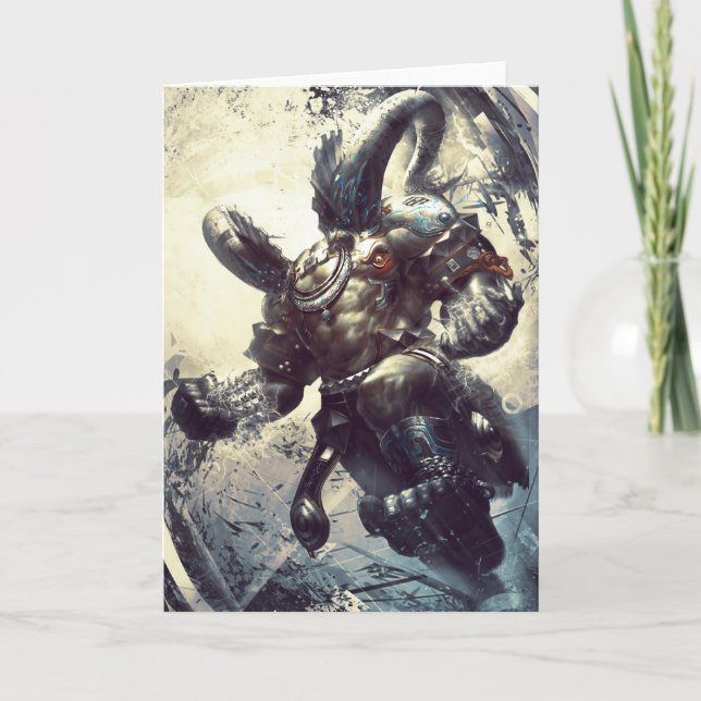 Xing Tain Blank Greeting Card (Front)