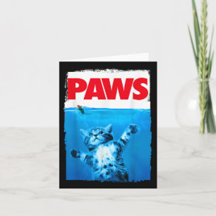 Xiongying Paws Cat And Mouse Top, Cute Funny Cat L Card