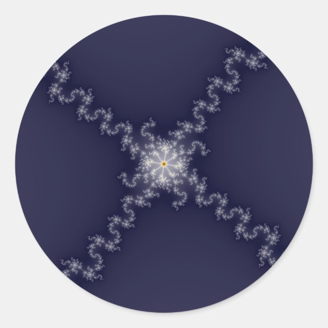 Xit - Fractal Classic Round Sticker (Front)