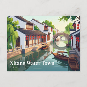 Xitang Water Town China Postcard