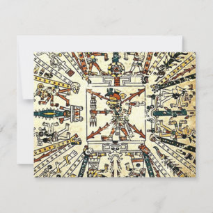 Xiuhtecuhtli Aztec Death God Invitation