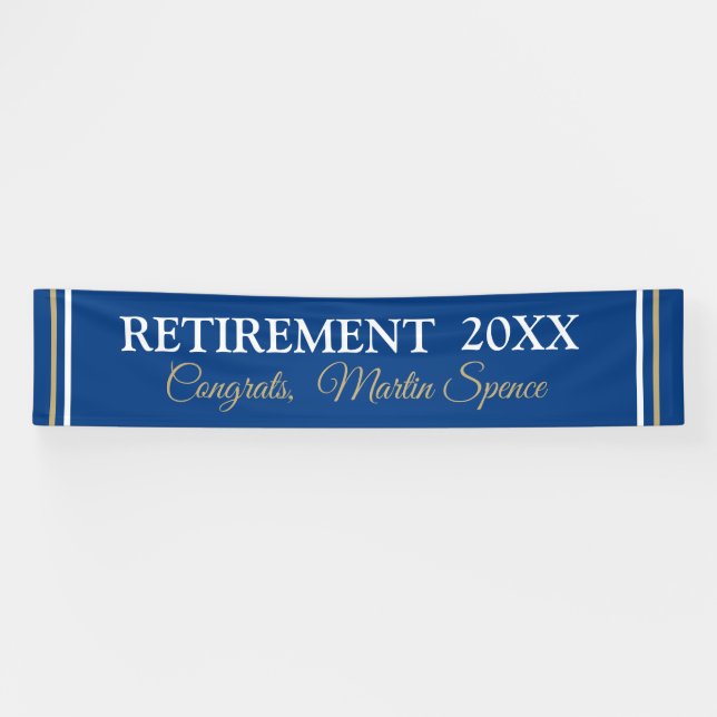 XL 12' Retirement Custom Banner (Horizontal)