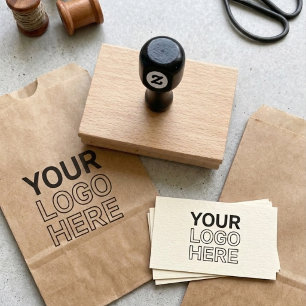 XL Large Business Logo Custom Rubber Stamp