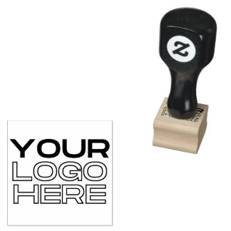 XL Large Business Logo Custom Rubber Stamp