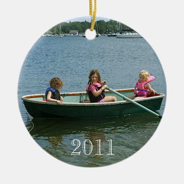 Xmas 2011 Amelia Ceramic Tree Decoration (Front)