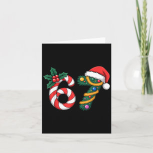 Xmas 67 Candy Canes Santa Christmas 67 Humor  Card