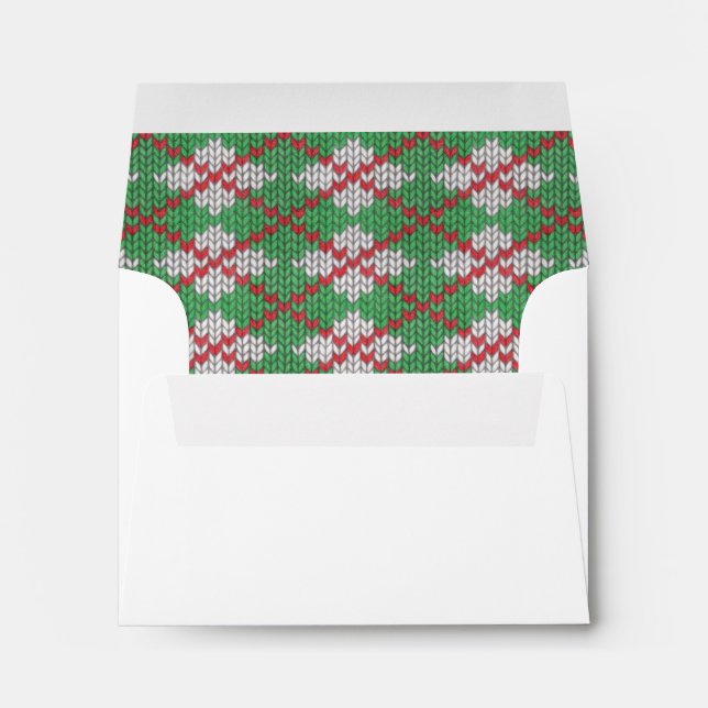 XMAS ARGYLE KNIT A2 Envelopes (Back (Bottom))