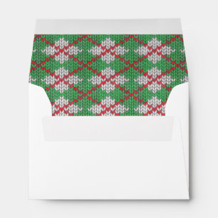 XMAS ARGYLE KNIT A6 Envelopes
