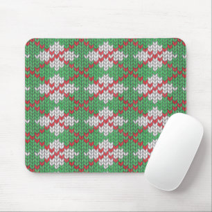 XMAS ARGYLE KNIT Mouse Pad