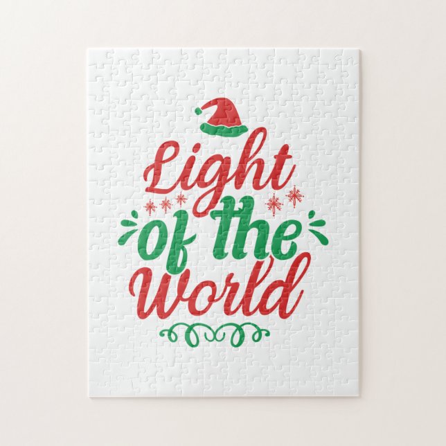 Xmas Art Light Of The World Jigsaw Puzzle (Vertical)