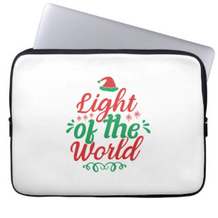 Xmas Art Light Of The World Laptop Sleeve