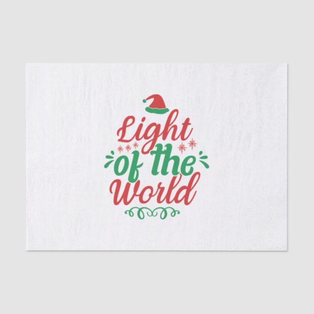 Xmas Art Light Of The World Tissue Paper (Front)