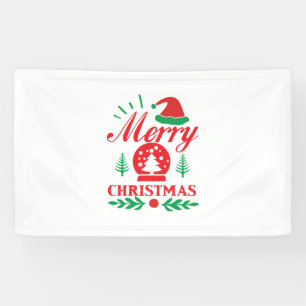 Xmas Art Merry Christmas Banner