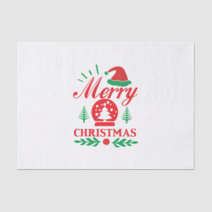 Xmas Art Merry Christmas Tissue Paper