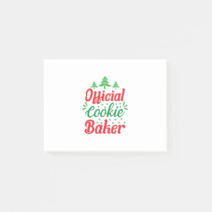 Xmas Art Official Cookie Baker Post-it Notes