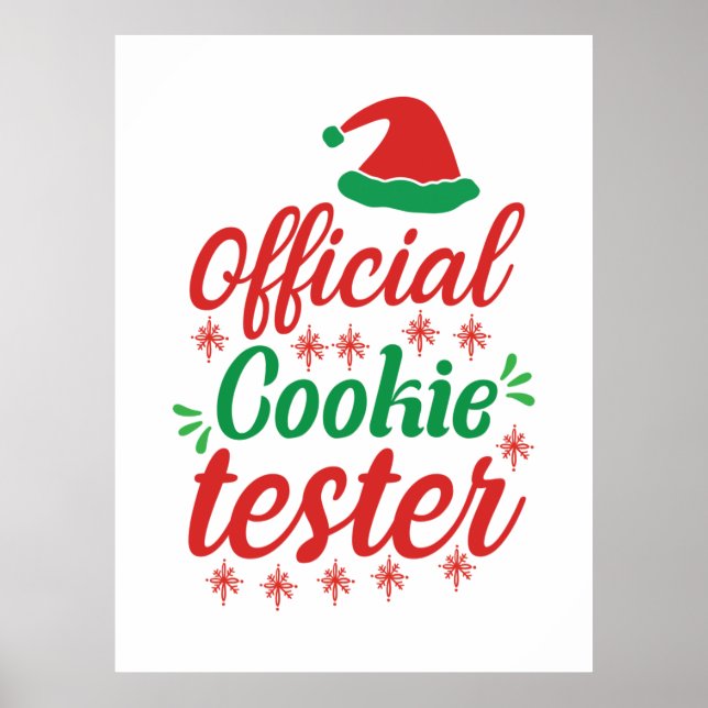 Xmas Art Official Cookie Tester Poster (Front)