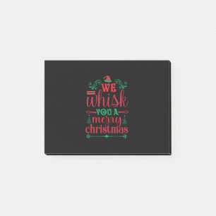 Xmas Art We Whisk You A Merry Christmas Post-it Notes