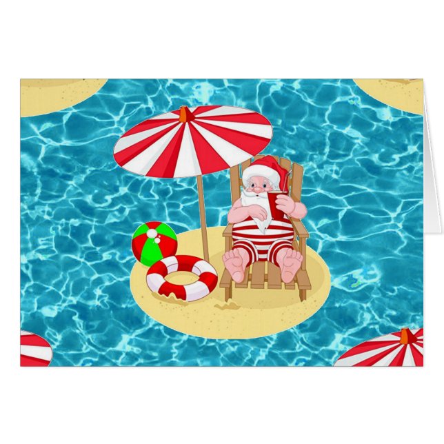 xmas beach santa claus (Front Horizontal)