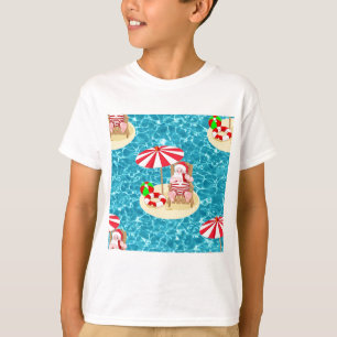 xmas beach santa claus T-Shirt