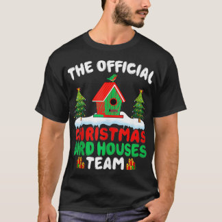 Xmas Bird Houses Team Birds Lover Bird Houses Chri T-Shirt