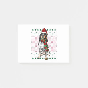 Xmas Bluetick Coonhound Dog Post-it Notes