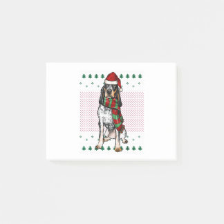 Xmas Bluetick Coonhound Dog Post-it Notes