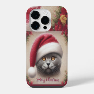 Xmas Bombay Cat, Merry Christmas Bombay Kitten iPhone 14 Pro Case