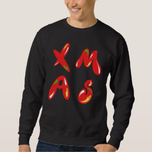 Xmas Bubble Text   Sweatshirt