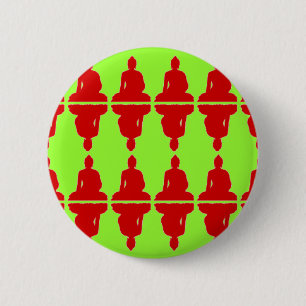 Xmas Buddha 6 Cm Round Badge