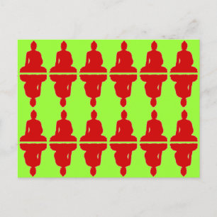 Xmas Buddha Holiday Postcard