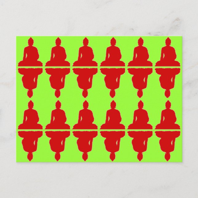 Xmas Buddha Holiday Postcard (Front)