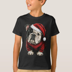 Xmas Bulldog Santa On Christmas Bulldog For Men Wo T-Shirt