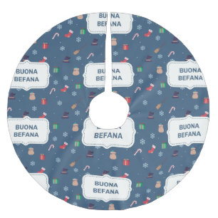 xmas buona Befana christmas tree skirt