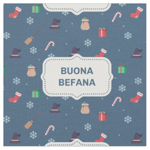 xmas buona Befana fabric