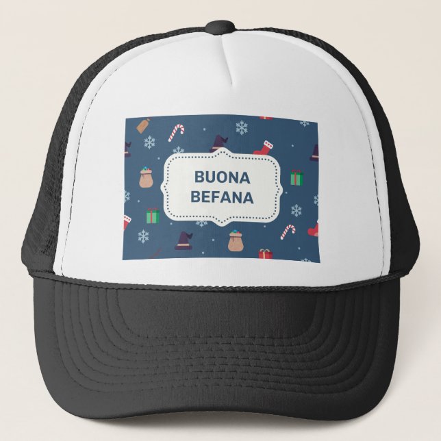 xmas buona Befana Trucker Hat (Front)