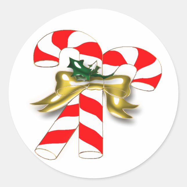 Xmas Candy 1 Classic Round Sticker (Front)