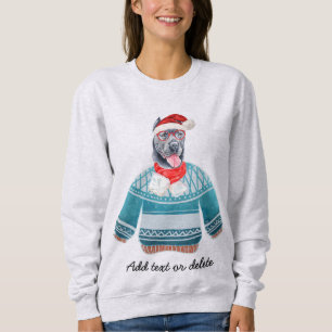 Xmas Cane Corso Ugly Christmas Dog Mum Sweatshirt