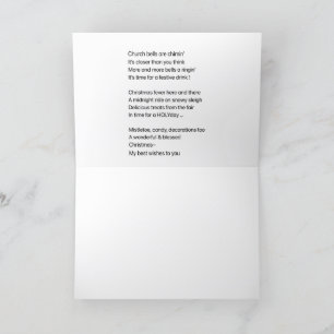 Xmas card and poem
